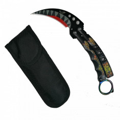 Cutit - Briceag Fluture tip Karambit, Shark Atack foto