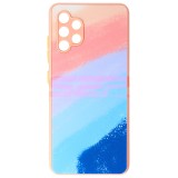 Husa Telefon Samsung Galaxy A32, TPU, Sticla Watercolor, Multicolor