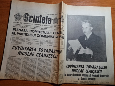 scanteia 29 iunie 1988-cuvantarea lui ceausescu foto