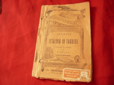 Euripide - Ifigenia din Taurida BPT 102-102 bis ,trad. P.Dulfu , 112 pag foto