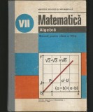 Cumpara ieftin MATEMATICĂ - ALGEBRĂ - MANUAL PENTRU CLASA A VII-A - SPIRCU, CRĂCIUNEL - ED. DIDACTICĂ, 1988, Clasa 7, Matematica