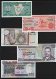 Set Burundi 10 + 20 + 50 + 100 + 500 francs franci unc, Africa