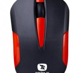 Mouse Serioux Drago 300 fara fir negru+rosu blister