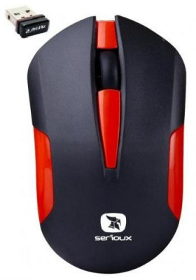 Mouse Serioux Drago 300 fara fir negru+rosu blister foto