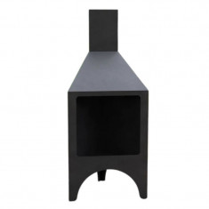 Incalzitor pentru terasa/gradina, Pyramid Stove KRO-1080, Otel, Negru, 1200x500x500 mm, grosime 3 mm