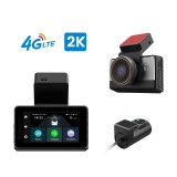 Camera Auto Dubla Fata si Spate, 2K, P83 ,Conexiune 4G Cartela SIM, GPS, Transmisie Live, Control din Aplicatie, Night Vision,Display LCD 3 inch