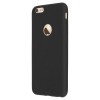 Husa Silicon Negru Mat Apple iPhone 6/6S, Protectie Soc, Zgarieturi, Praf, Flexibila, Perfect Fit
