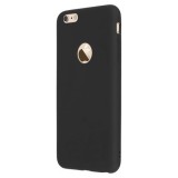 Husa Silicon Negru Mat Apple iPhone 6/6S, Protectie Soc, Zgarieturi, Praf, Flexibila, Perfect Fit