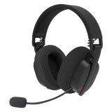 Casti Gaming Bluetooth cu fir si wireless Redragon Luce, Microfon detasabil, Negru