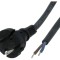 Cablu 2x1mm2 Negru 3m