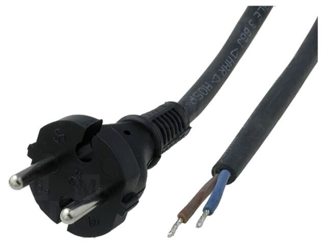 Cablu 2x1mm2 Negru 3m