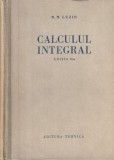 N. N. Luzin - Calculul Integral Carte Matematica Romana Coperta Cartonata 430 Pagini 1955