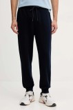 United Colors of Benetton pantaloni de trening din bumbac culoarea negru, uni, 342ZUF01B