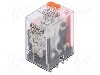 Releu electromagnetic, 230V AC, 5A, 4PDT, serie HR60, LOVATO ELECTRIC - HR604CA230