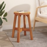 Taburet Maro Lemn Masiv Acacia 38x38x45 cm vidaXL Scaun Birou Baie Interior Exterior Rustic