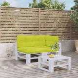 Perne de paleți, 3 buc, verde aprins, material textil