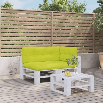 Perne de paleți, 3 buc, verde aprins, material textil foto