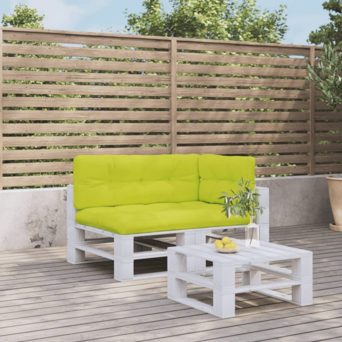 Perne de paleți, 3 buc, verde aprins, material textil