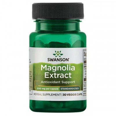 Magnolia Extract Standardizat 200 miligrame 30 capsule Swanson foto