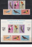 Panama 1965 - Păsări, Serie + Bloc, MNH, Nestampilat