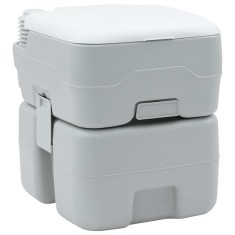 vidaXL Toaletă Portabilă pentru Camping Gri 41.5 x 36.5 x 42 cm 42001427
