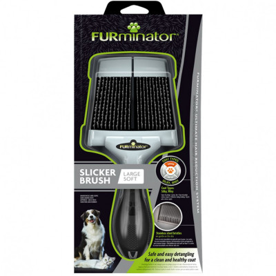 FURminator Slicker Brush perie mare perie moale foto