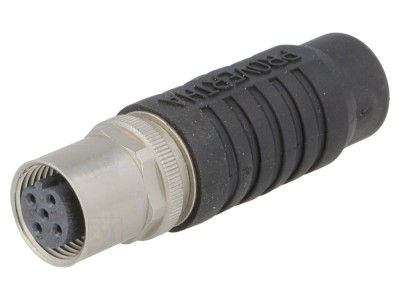 Conector terminator M12 mamă cod B IP67 foto