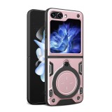 Husa pentru samsung galaxy z flip 6 - guard pro, rose gold