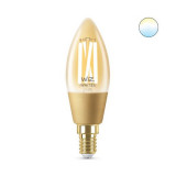 Bec LED filament lum&acirc;nare C35 4.9-25W E14 920-950, auriu, Wiz