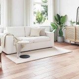 Cumpara ieftin Covor din Blana Faux de Iepure Olite Crem 80 x 200 cm Poliester