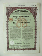 Titlu De Stat Obligatiune Germania-1928-100-Goldmark foto