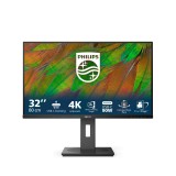 Monitor Commercial Philips 32B1U3900 00, 31.5 , 3840 x 2160 pixeli, Black, 3 ani Garantie
