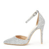 Pantofi eleganti argintii BDG7622 01, 40, Argintiu