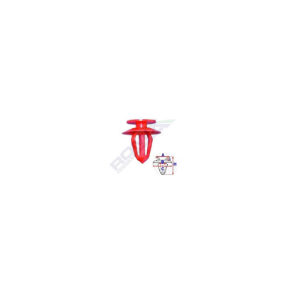 CLIPS TAPITERIE PENTRU OPEL - ROSU SET 10 BUC 61807 foto