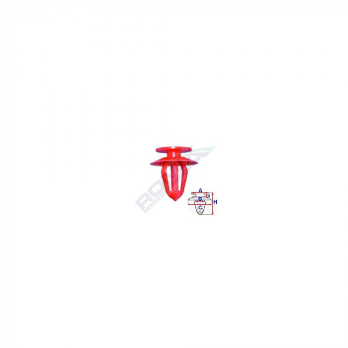 CLIPS TAPITERIE PENTRU OPEL - ROSU SET 10 BUC 61807