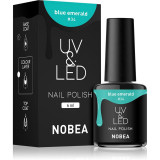 Cumpara ieftin NOBEA UV &amp; LED Nail Polish unghii cu gel folosind UV / lampă cu LED glossy culoare Emerald blue #34 6 ml