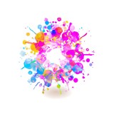 Cumpara ieftin Sticker decorativ Abstract, Roz, 70 cm, 11227ST