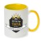 Cana maner galben personalizata &quot;Cel mai bun TATA&quot;, INOVATIX&reg;. 330ml