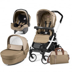 Carucior 3 in 1 Peg Perego Book Plus 51 BlackWhite Class Beige foto