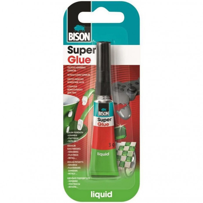 Adeziv Universal Bison Super Glue, 3g