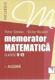 Memorator. Matematica pentru clasele 9-12. Algebra