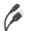 Cablu USB Hoco X90, Lightning, 2.4A, 1m, Negru, iPhone, iPad