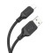 Cablu USB Hoco X90, USB-A la Lightning, 2.4A, 1m, Negru