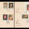 1968 Romania - 4 FDC Reproduceri de arta I (serie + colita), LP 668 &amp; LP 669