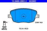 ATE 13.0460-2883.2 set placute frana,frana disc