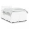 vidaXL Pat box spring cu saltea, alb, 120x200 cm, piele ecologică 3286117