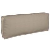 Cumpara ieftin Pernă pentru spătar din paleți Gri taupe 120 x 40 x 12 cm