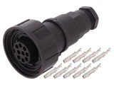 Conector Circular Mufă Mamă 9 Pin Filet Interior PX0728/S
