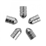 Set capacele auto Carpoint pentru ventil tip glont culoare Silver , 5 buc. AutoDrive ProParts