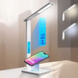 Cumpara ieftin Lampa Birou LED, 3 In 1: Iluminare, Suport Telefon, Ceas